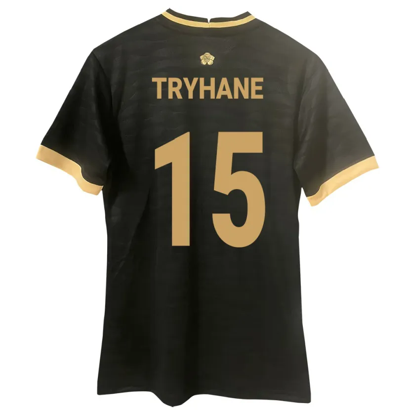 Danxen Donna Maglia Panamá Izaura Tryhane #15 Nero Kit Gara Away 24-26 Maglietta