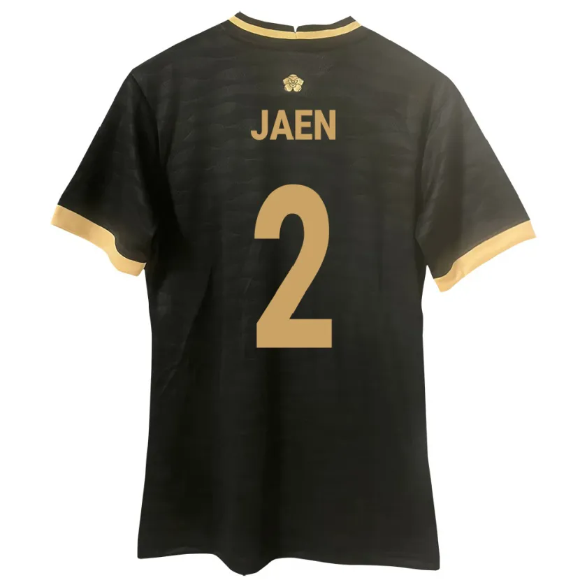 Danxen Donna Maglia Panamá Hilary Jaén #2 Nero Kit Gara Away 24-26 Maglietta