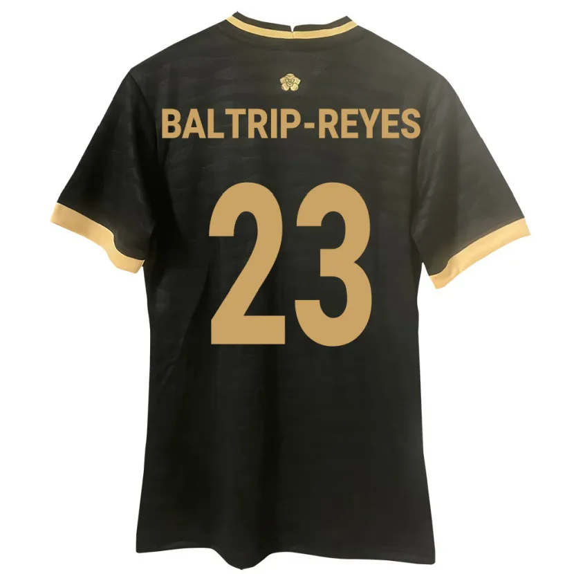 Danxen Donna Maglia Panamá Carina Baltrip-Reyes #23 Nero Kit Gara Away 24-26 Maglietta