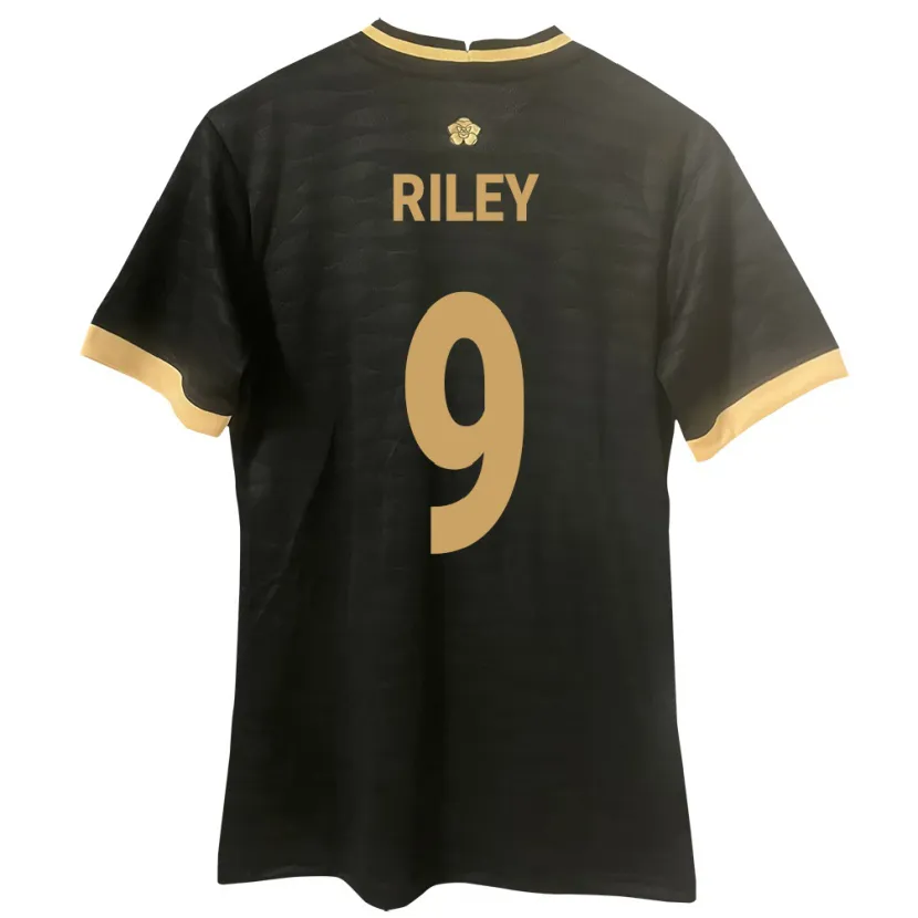 Danxen Donna Maglia Panamá Karla Riley #9 Nero Kit Gara Away 24-26 Maglietta