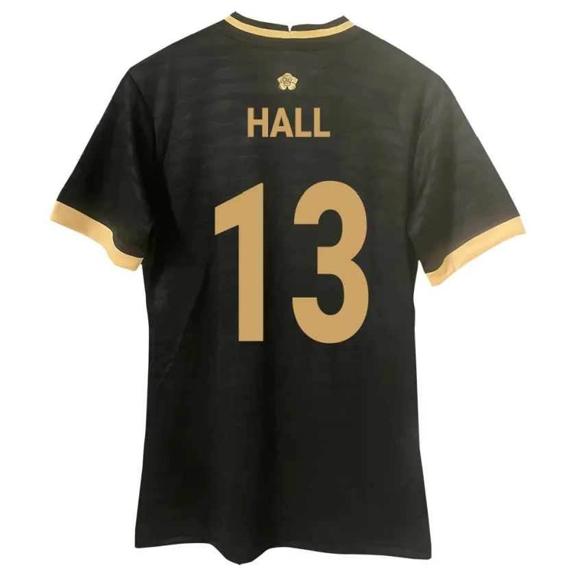 Danxen Donna Maglia Panamá Gianna Hall #13 Nero Kit Gara Away 24-26 Maglietta