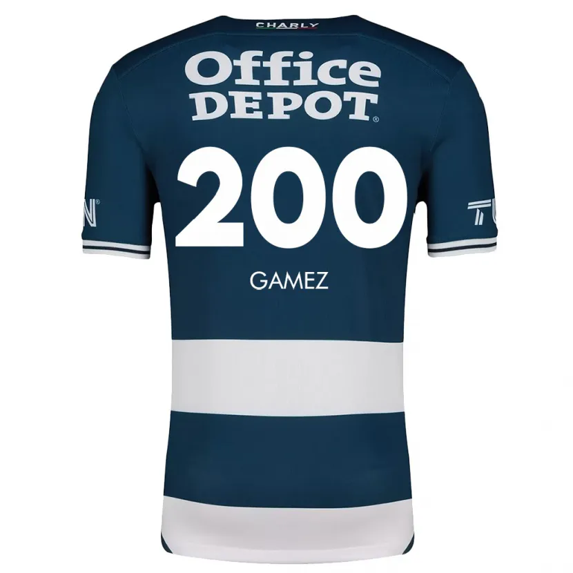 Danxen Bambino Maglia Sergio Gámez #200 Blu Bianco Kit Gara Home 2024/25 Maglietta