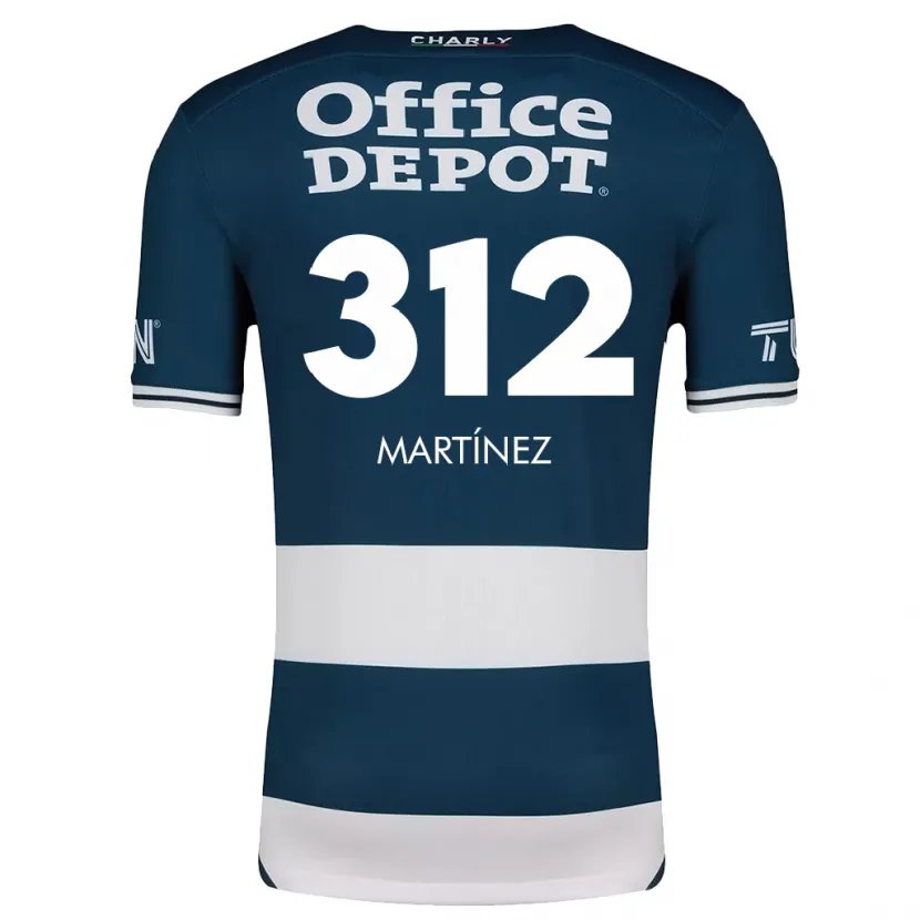Danxen Bambino Maglia Ulises Martínez #312 Blu Bianco Kit Gara Home 2024/25 Maglietta