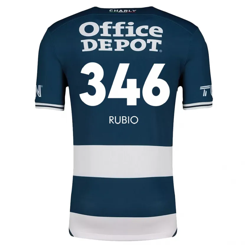 Danxen Bambino Maglia Mateo Rubio #346 Blu Bianco Kit Gara Home 2024/25 Maglietta