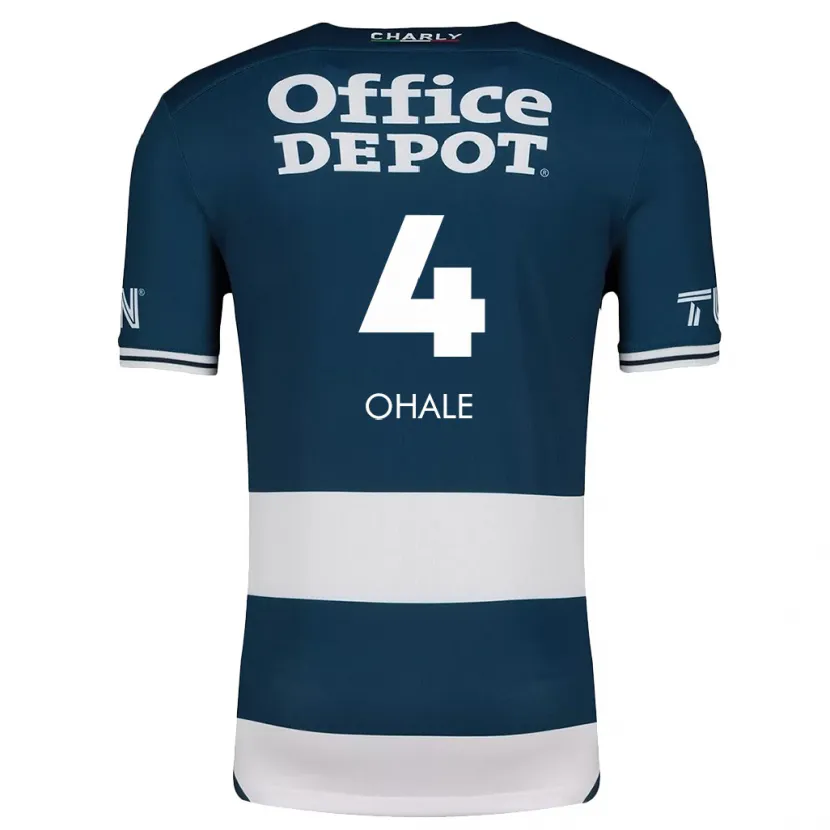 Danxen Bambino Maglia Osinachi Ohale #4 Blu Bianco Kit Gara Home 2024/25 Maglietta