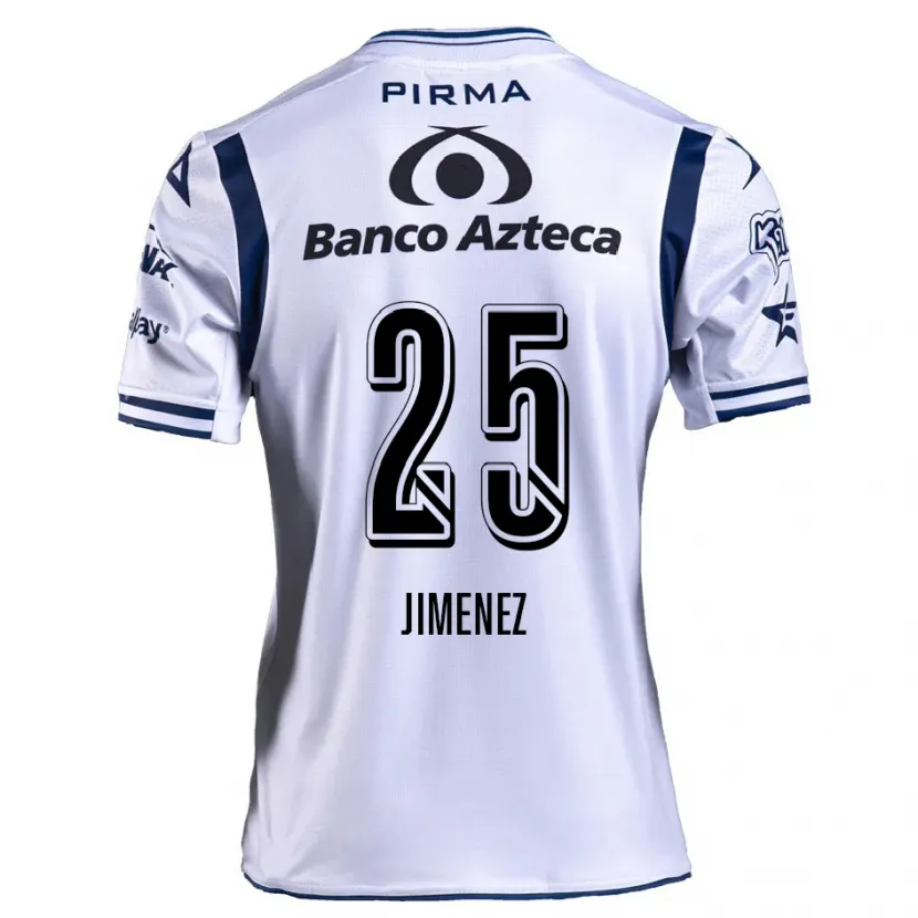 Danxen Bambino Maglia Miguel Jiménez #25 Bianco Blu Navy Kit Gara Home 2024/25 Maglietta