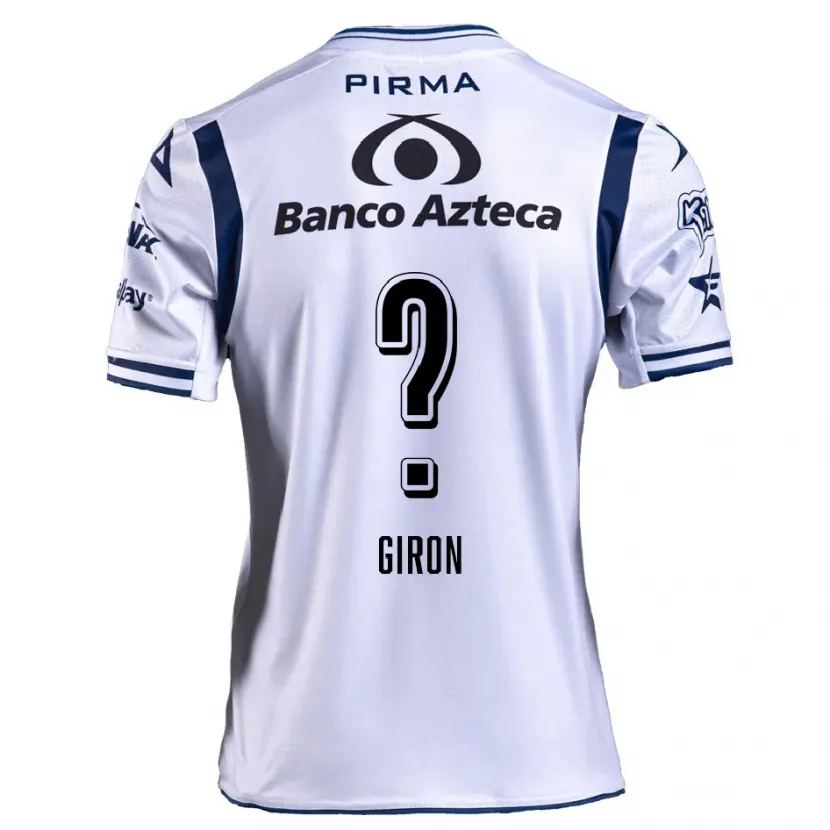 Danxen Bambino Maglia Randall Girón #0 Bianco Blu Navy Kit Gara Home 2024/25 Maglietta
