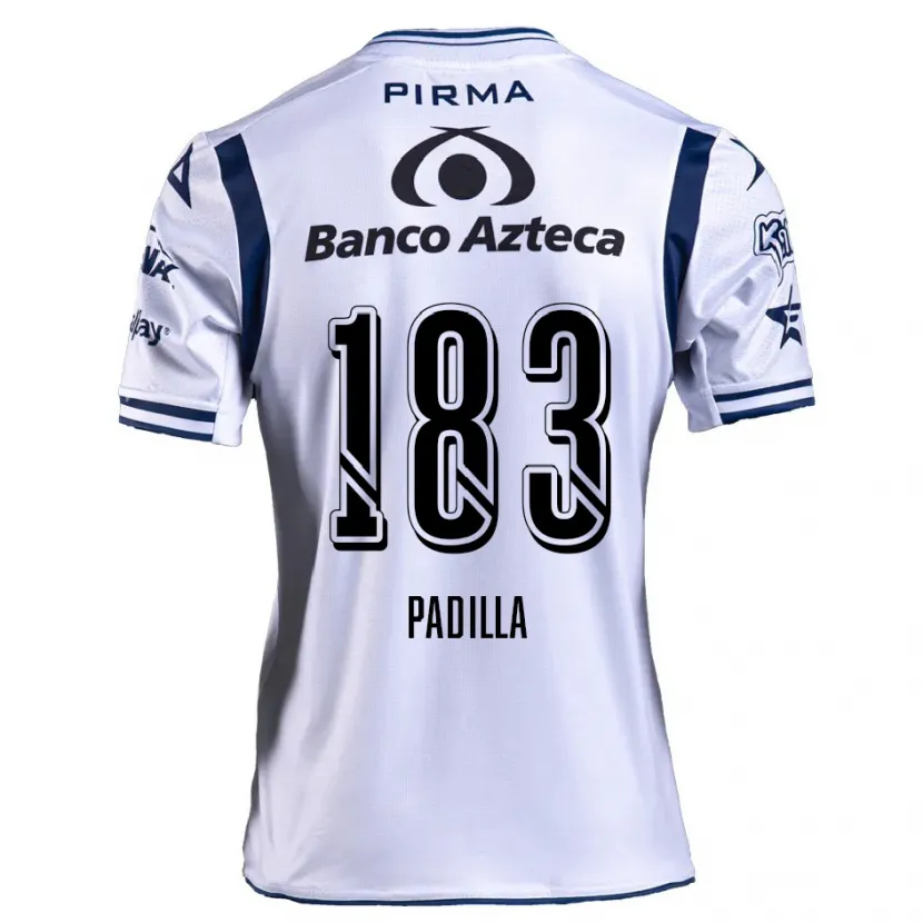 Danxen Bambino Maglia Donovan Padilla #183 Bianco Blu Navy Kit Gara Home 2024/25 Maglietta