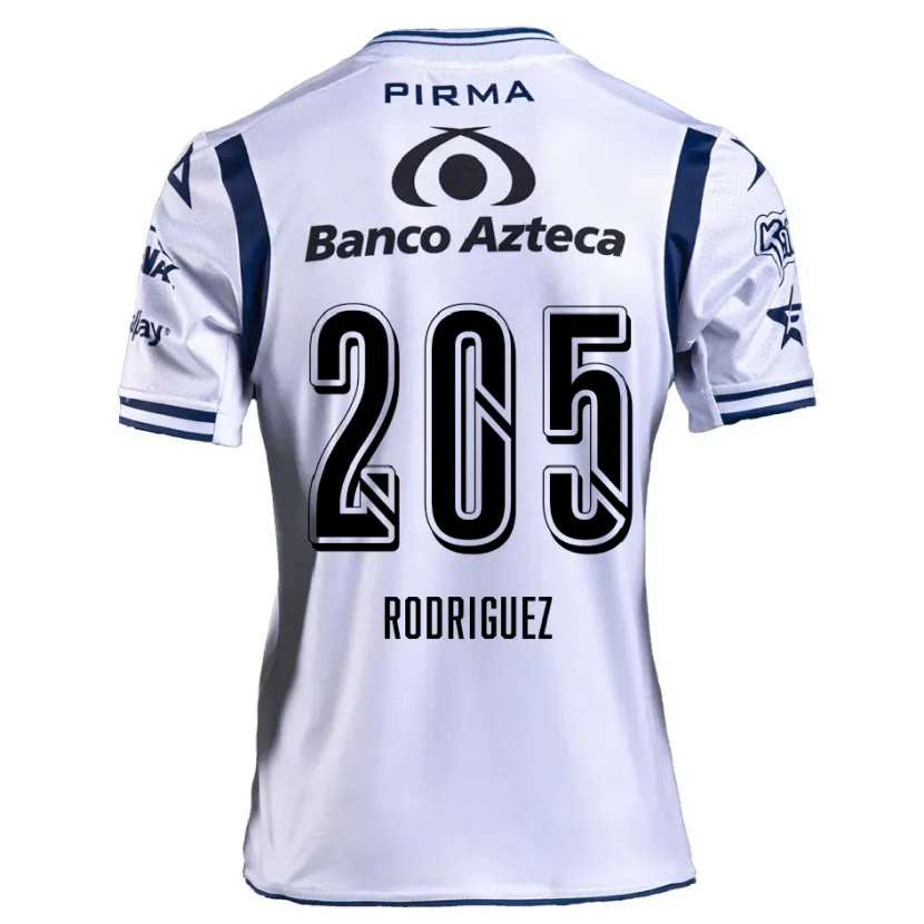 Danxen Bambino Maglia Alberto Rodríguez #205 Bianco Blu Navy Kit Gara Home 2024/25 Maglietta