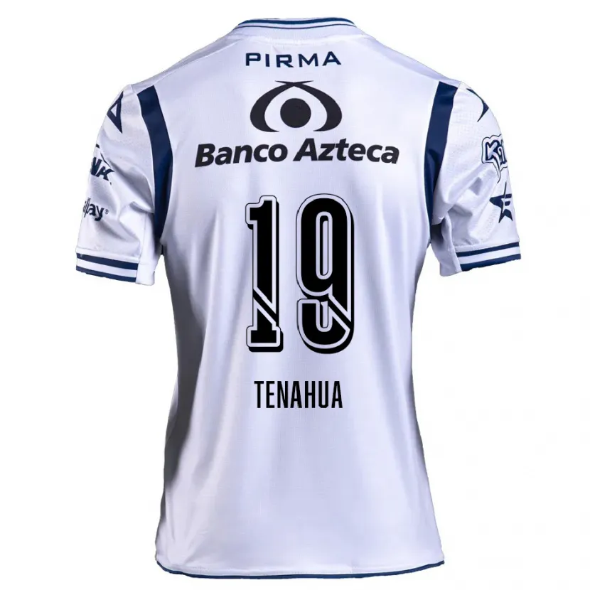 Danxen Bambino Maglia Itzia Tenahua #19 Bianco Blu Navy Kit Gara Home 2024/25 Maglietta