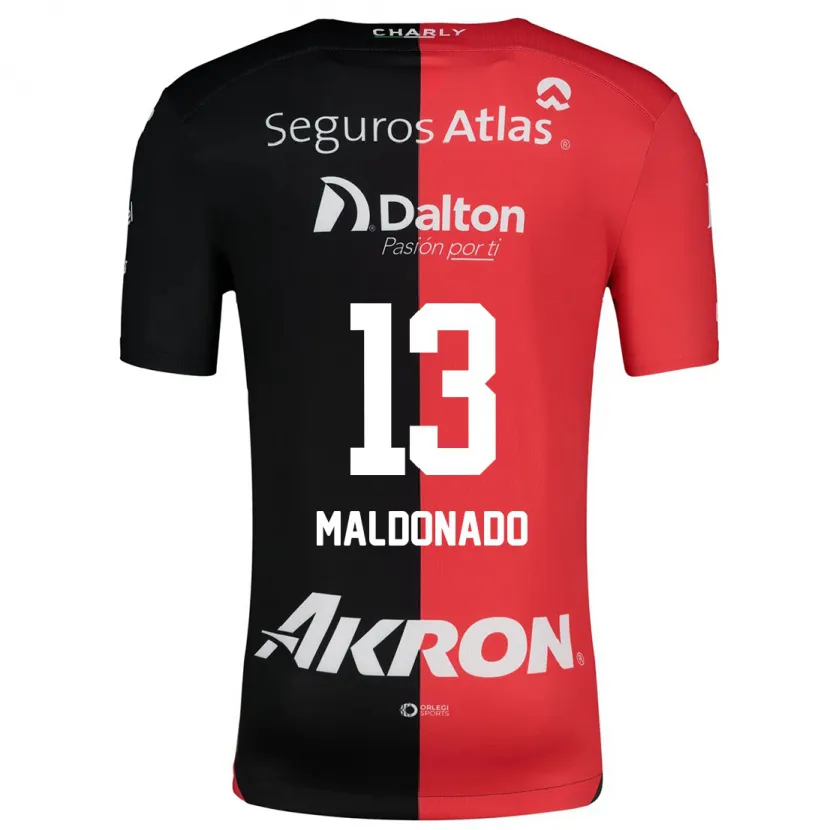 Danxen Bambino Maglia Maritza Maldonado #13 Rosso Nero Kit Gara Home 2024/25 Maglietta