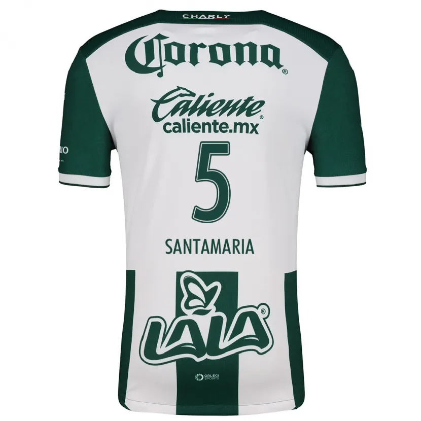 Danxen Bambino Maglia Anderson Santamaría #5 Verde Bianco Kit Gara Home 2024/25 Maglietta