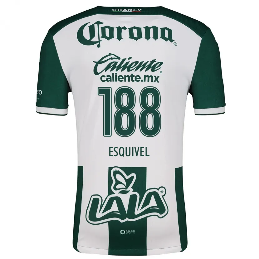 Danxen Bambino Maglia Bruno Esquivel #188 Verde Bianco Kit Gara Home 2024/25 Maglietta