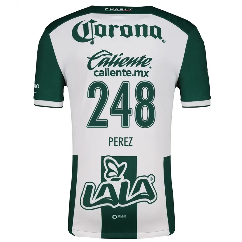 Danxen Bambino Maglia Jonathan Pérez #248 Verde Bianco Kit Gara Home 2024/25 Maglietta