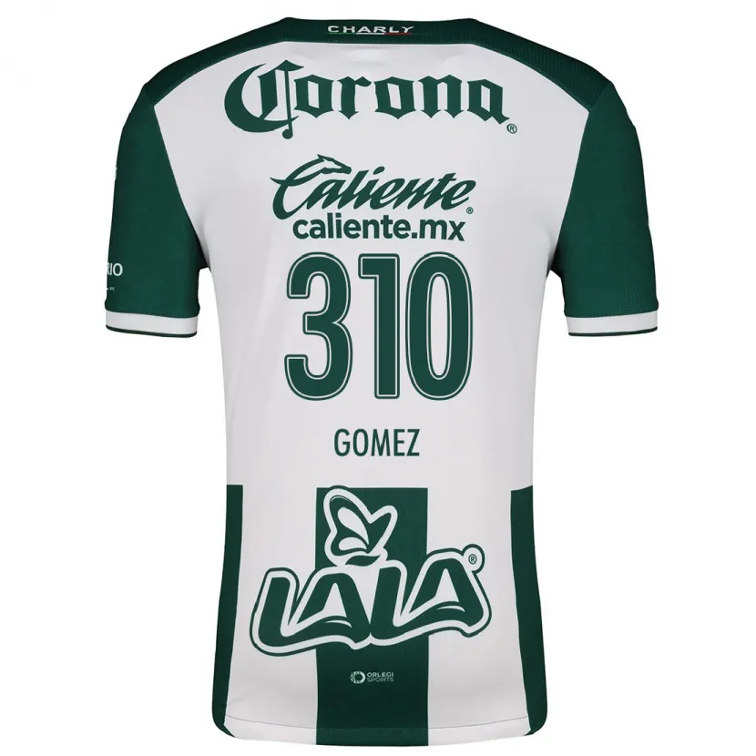 Danxen Bambino Maglia Luis Gómez #310 Verde Bianco Kit Gara Home 2024/25 Maglietta