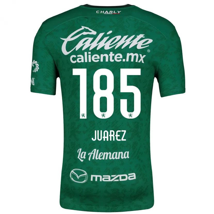 Danxen Bambino Maglia Moisés Juárez #185 Verde Bianco Kit Gara Home 2024/25 Maglietta