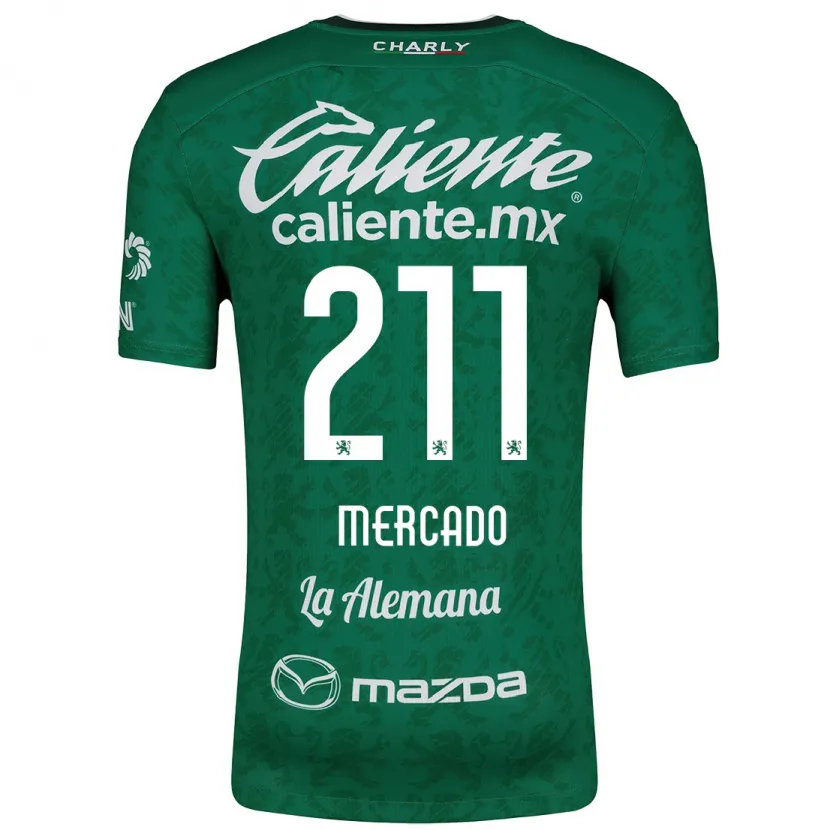 Danxen Bambino Maglia Diego Mercado #211 Verde Bianco Kit Gara Home 2024/25 Maglietta