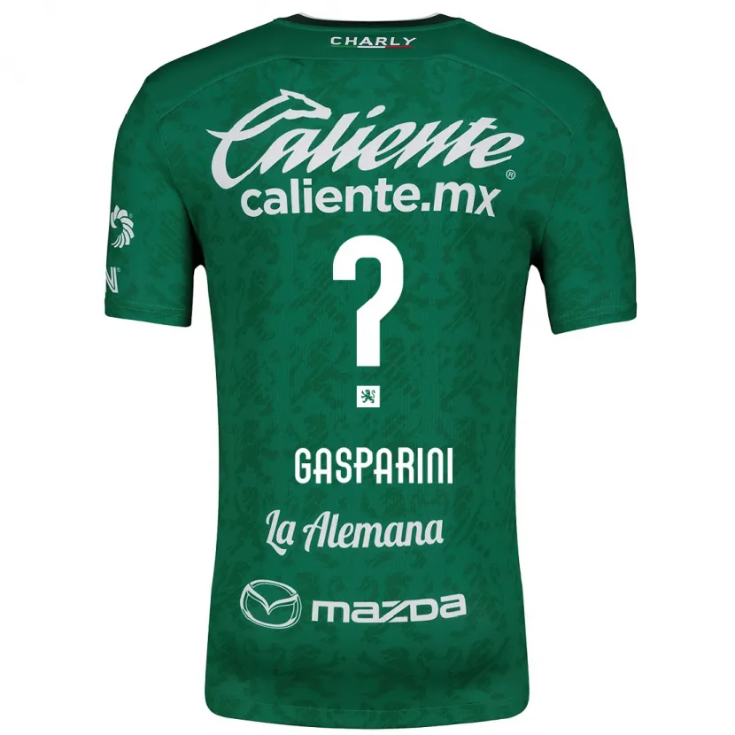 Danxen Bambino Maglia Joaquín Gasparini #0 Verde Bianco Kit Gara Home 2024/25 Maglietta
