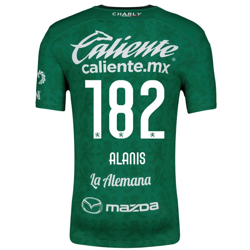 Danxen Bambino Maglia Alejandro Alanís #182 Verde Bianco Kit Gara Home 2024/25 Maglietta