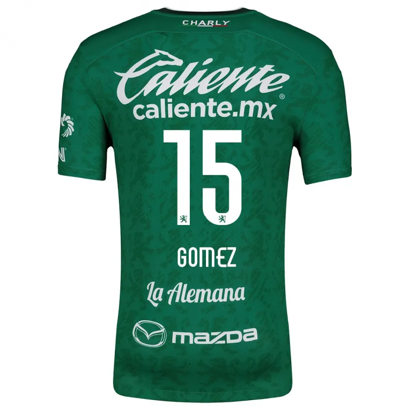 Danxen Bambino Maglia Paulina Gómez #15 Verde Bianco Kit Gara Home 2024/25 Maglietta