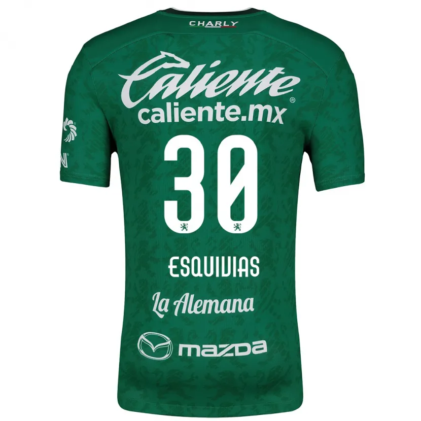Danxen Bambino Maglia Isabela Esquivias #30 Verde Bianco Kit Gara Home 2024/25 Maglietta