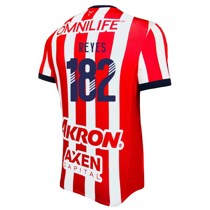 Danxen Bambino Maglia Mauricio Reyes #182 Rosso Bianco Blu Kit Gara Home 2024/25 Maglietta
