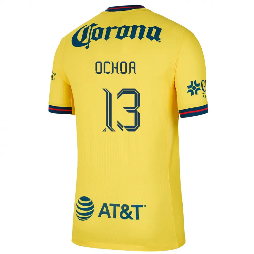 Danxen Bambino Maglia Guillermo Ochoa #13 Giallo Blu Kit Gara Home 2024/25 Maglietta