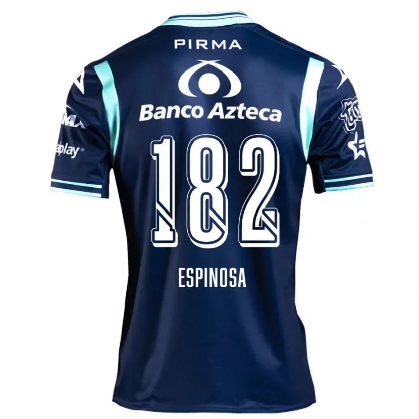 Danxen Bambino Maglia Daniel Espinosa #182 Blu Navy Kit Gara Away 2024/25 Maglietta