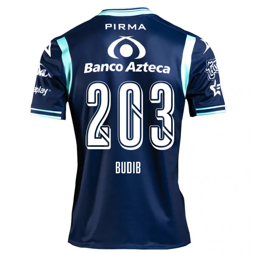 Danxen Bambino Maglia Pedro Budib #203 Blu Navy Kit Gara Away 2024/25 Maglietta