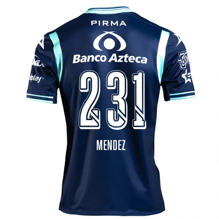 Danxen Bambino Maglia Alejandro Méndez #231 Blu Navy Kit Gara Away 2024/25 Maglietta