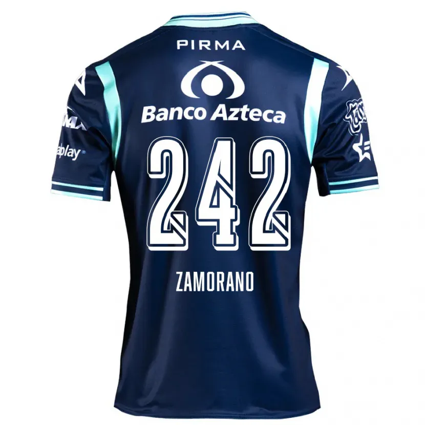 Danxen Bambino Maglia Leonardo Zamorano #242 Blu Navy Kit Gara Away 2024/25 Maglietta