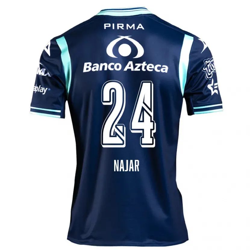 Danxen Bambino Maglia Ivonne Najar #24 Blu Navy Kit Gara Away 2024/25 Maglietta