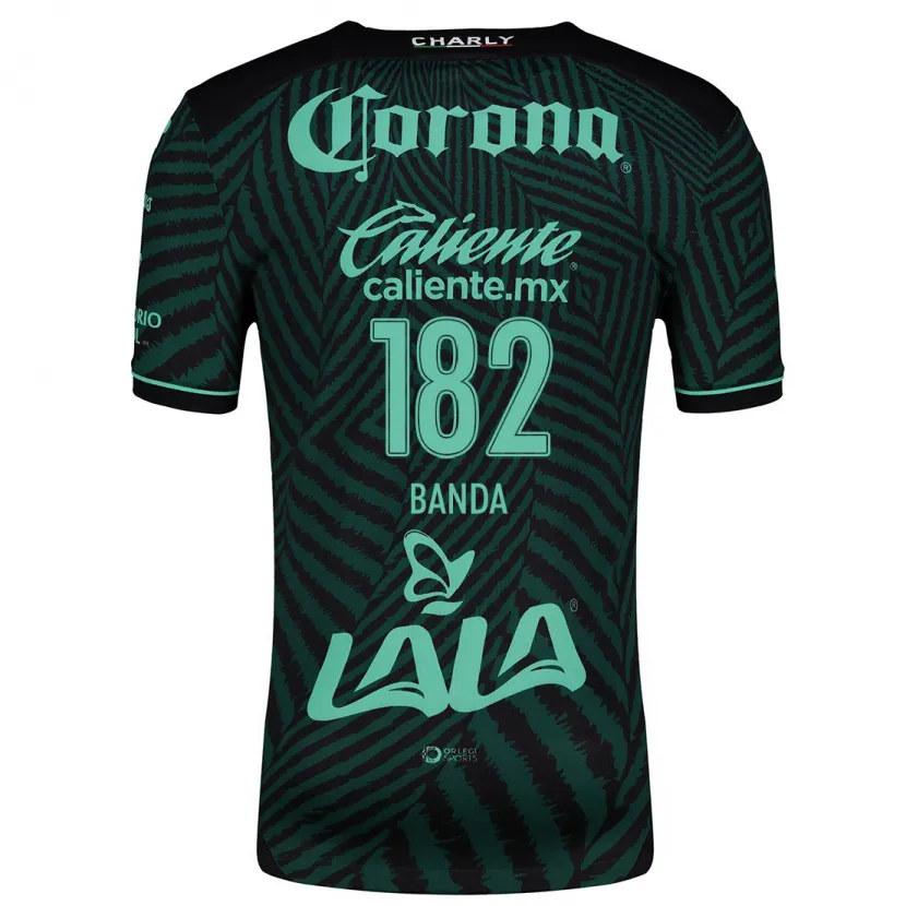 Danxen Bambino Maglia Iker Banda #182 Nero Verde Kit Gara Away 2024/25 Maglietta