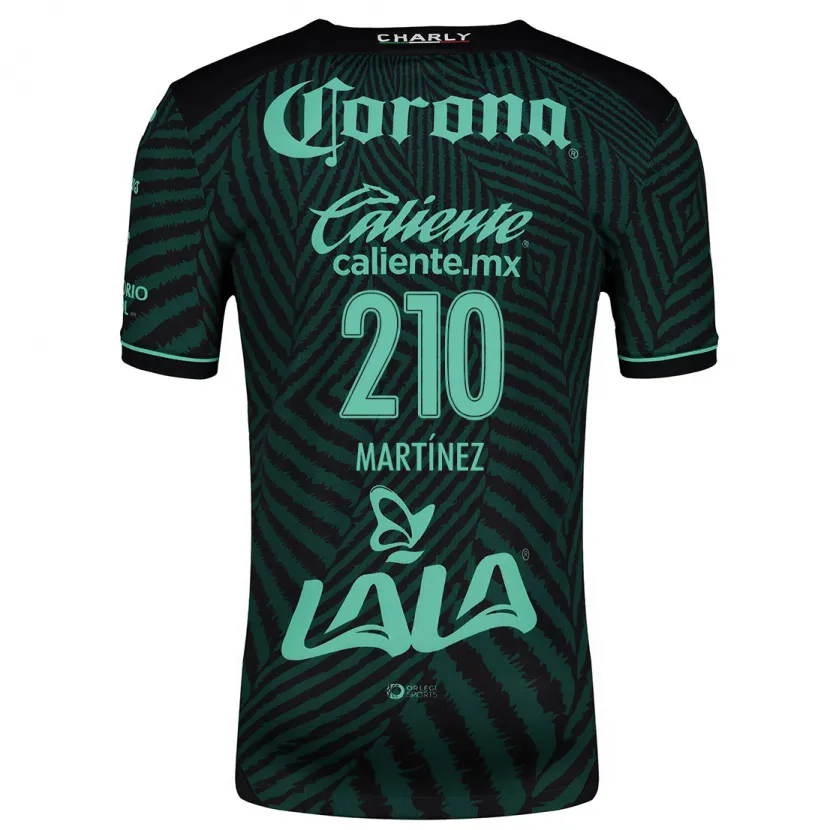Danxen Bambino Maglia André Martínez #210 Nero Verde Kit Gara Away 2024/25 Maglietta