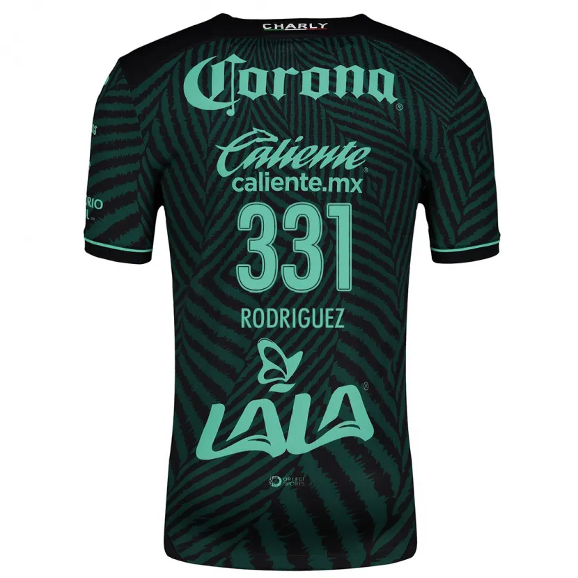 Danxen Bambino Maglia Juan Rodríguez #331 Nero Verde Kit Gara Away 2024/25 Maglietta