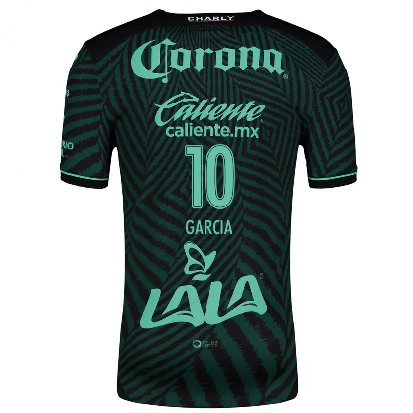 Danxen Bambino Maglia Daniela García #10 Nero Verde Kit Gara Away 2024/25 Maglietta
