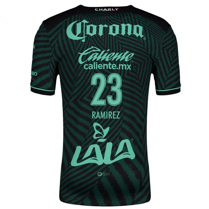 Danxen Bambino Maglia Alexxandra Ramírez #23 Nero Verde Kit Gara Away 2024/25 Maglietta