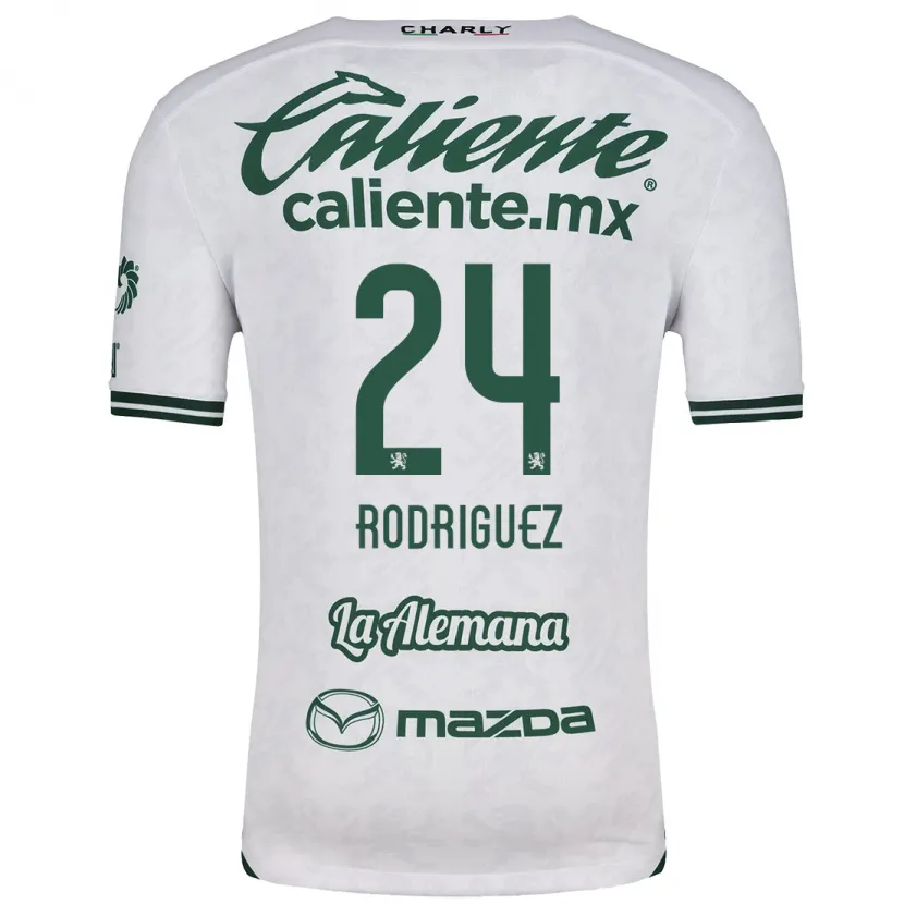 Danxen Bambino Maglia Osvaldo Rodríguez #24 Bianco Verde Kit Gara Away 2024/25 Maglietta