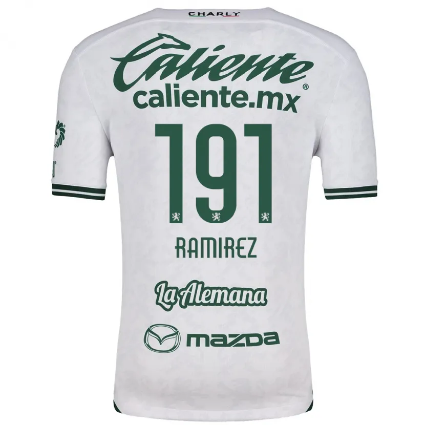 Danxen Bambino Maglia Ian Ramírez #191 Bianco Verde Kit Gara Away 2024/25 Maglietta