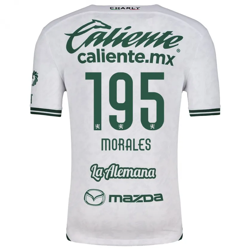 Danxen Bambino Maglia Daniel Morales #195 Bianco Verde Kit Gara Away 2024/25 Maglietta