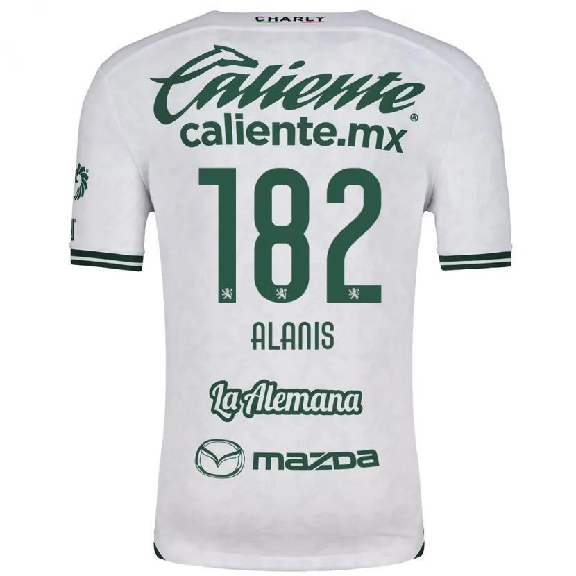 Danxen Bambino Maglia Alejandro Alanís #182 Bianco Verde Kit Gara Away 2024/25 Maglietta