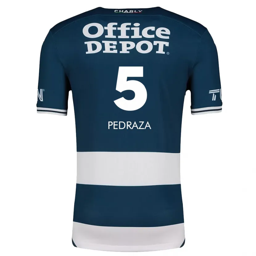 Danxen Uomo Maglia Pedro Pedraza #5 Blu Bianco Kit Gara Home 2024/25 Maglietta