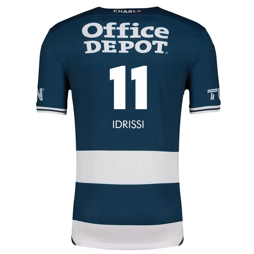 Danxen Uomo Maglia Oussama Idrissi #11 Blu Bianco Kit Gara Home 2024/25 Maglietta