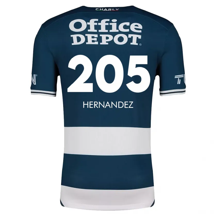 Danxen Uomo Maglia Sergio Hernández #205 Blu Bianco Kit Gara Home 2024/25 Maglietta