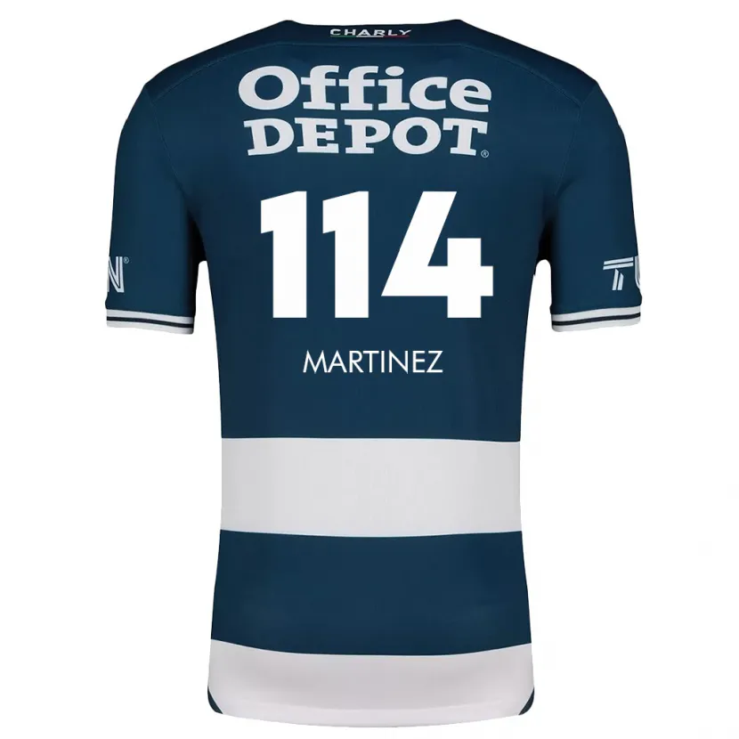 Danxen Uomo Maglia Jesús Martínez #114 Blu Bianco Kit Gara Home 2024/25 Maglietta