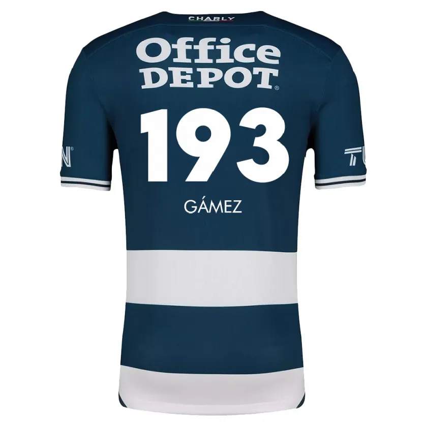Danxen Uomo Maglia Juan Gámez #193 Blu Bianco Kit Gara Home 2024/25 Maglietta