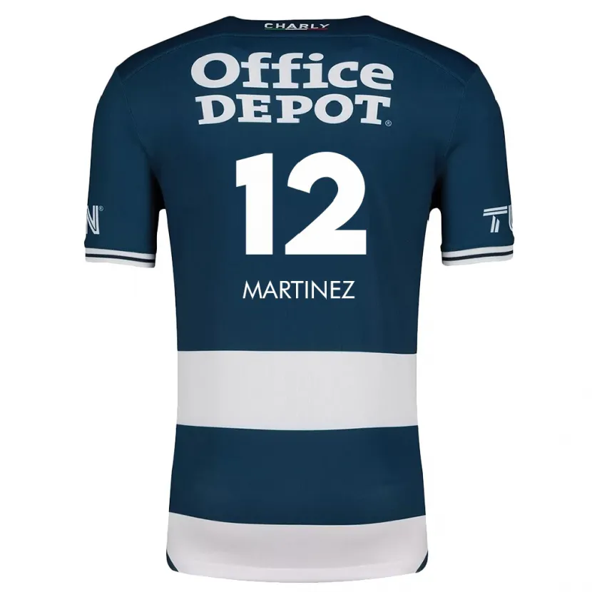 Danxen Uomo Maglia Sofía Martínez #12 Blu Bianco Kit Gara Home 2024/25 Maglietta