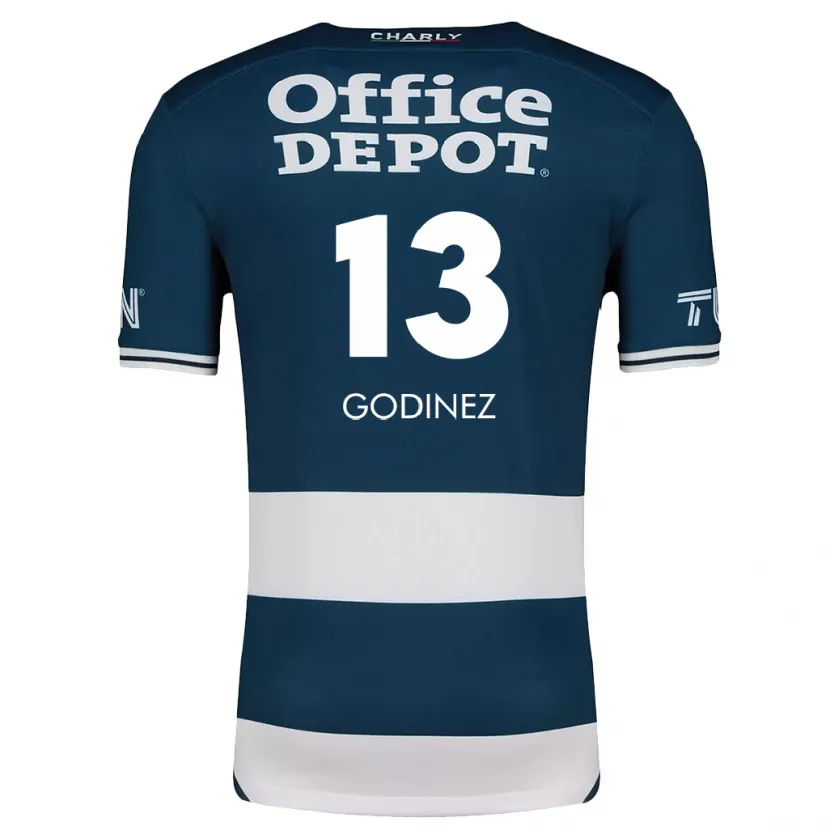 Danxen Uomo Maglia Alexandra Godínez #13 Blu Bianco Kit Gara Home 2024/25 Maglietta