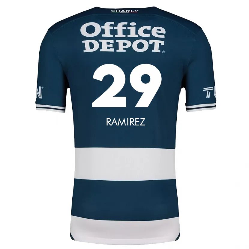 Danxen Uomo Maglia Elliana Ramirez #29 Blu Bianco Kit Gara Home 2024/25 Maglietta