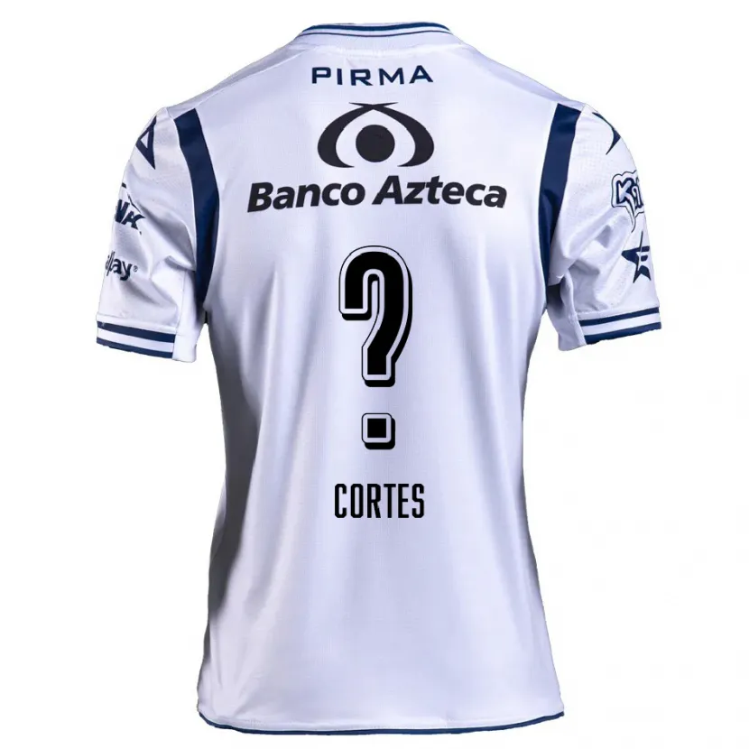 Danxen Uomo Maglia Vinícius Côrtes #0 Bianco Blu Navy Kit Gara Home 2024/25 Maglietta